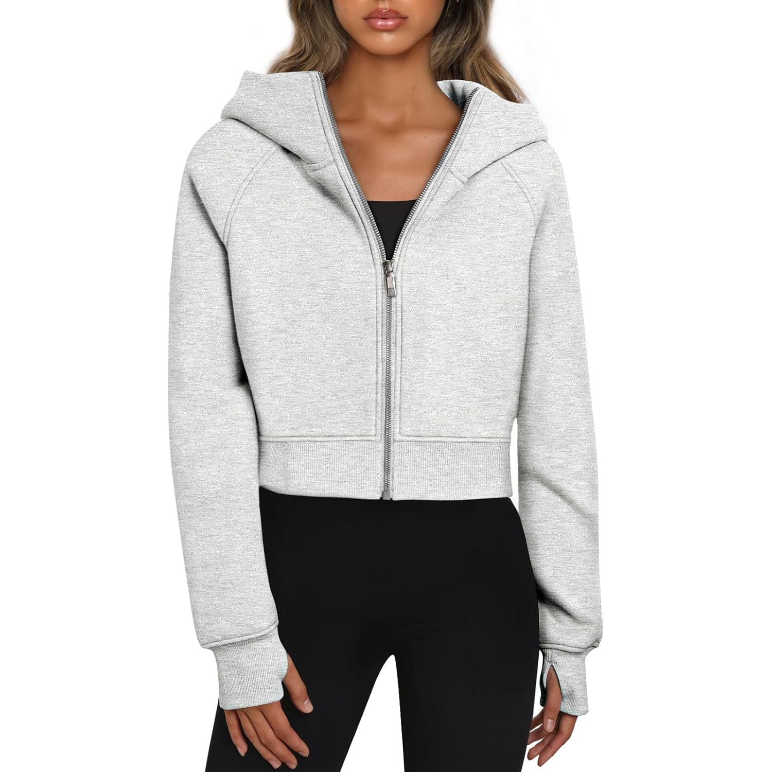 Trendy Queen Dames rits hoodie Jackets cropped sweatshirt