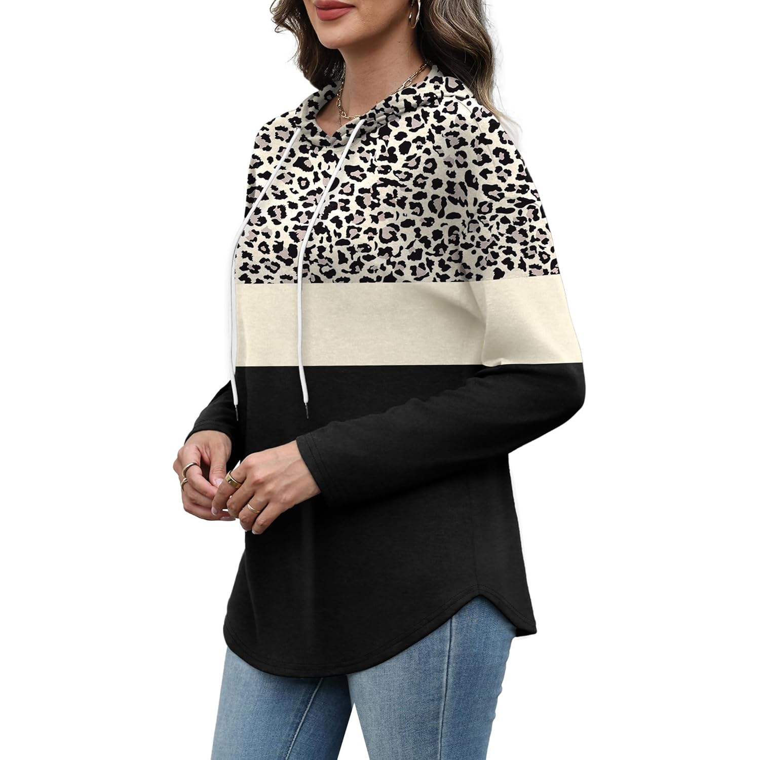 Bofell hoodie for Dames Long Sleeve Shirts Fall - Image 3