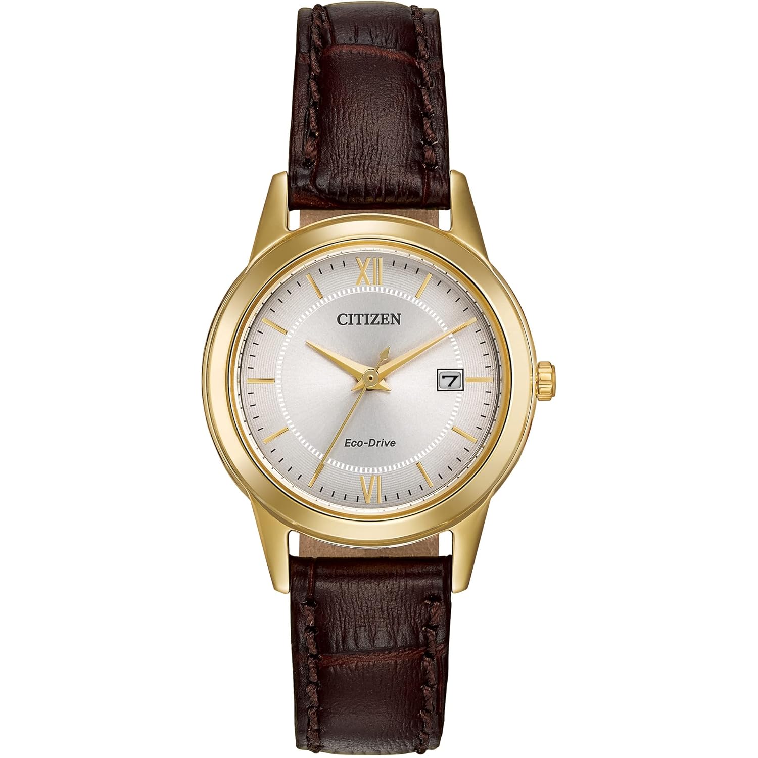 CITIZEN Ladies' Eco-Drive Classic leer band horloge with