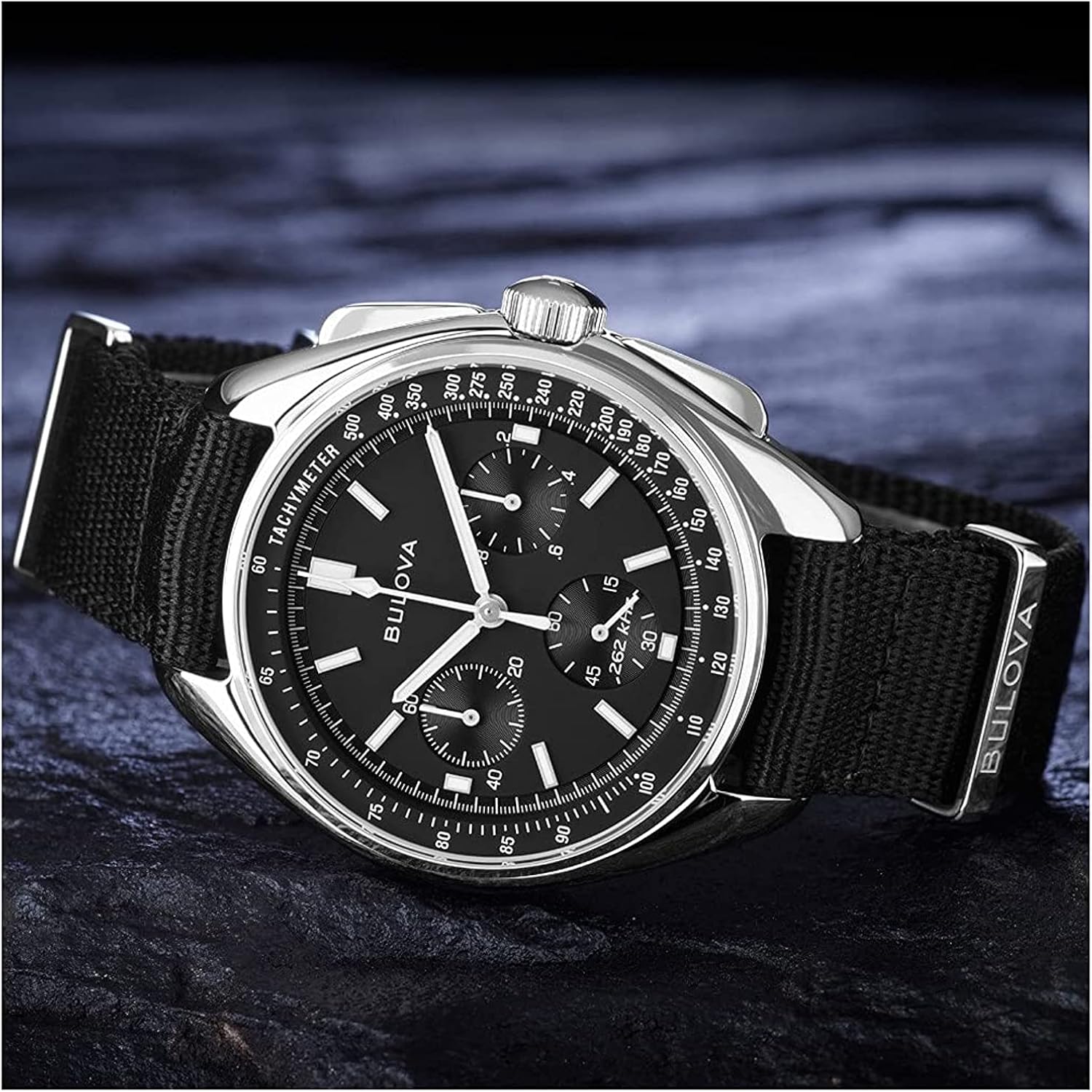 Bulova heren archive series lunar pilot 6-hand chronograaf - Image 5