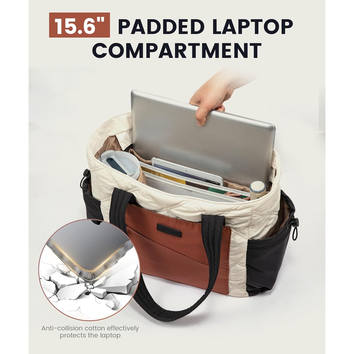 LOVEVOOK tote Bag for Dames, Puffer Bag and - Image 6