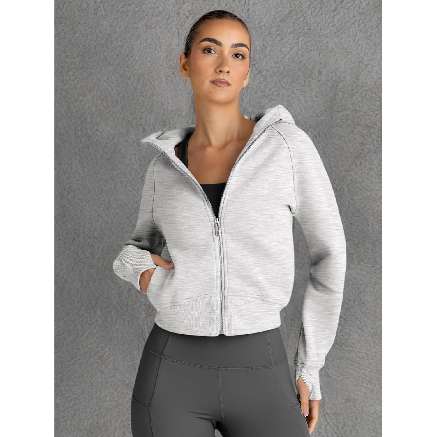 Trendy Queen Dames rits hoodie Jackets cropped sweatshirt - Image 6