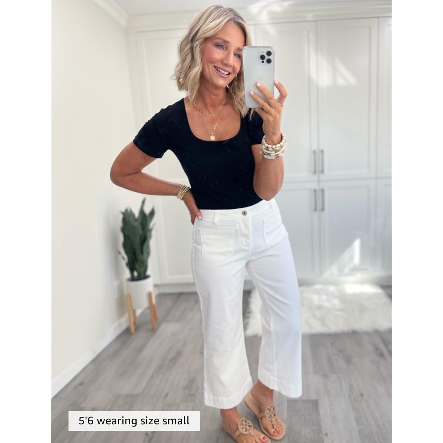 Luvamia wide leg jeans for Dames Trendy high-waist - Image 4