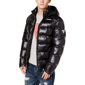 GUESS Heren Mid-weight puffer jas With Removable capuchon