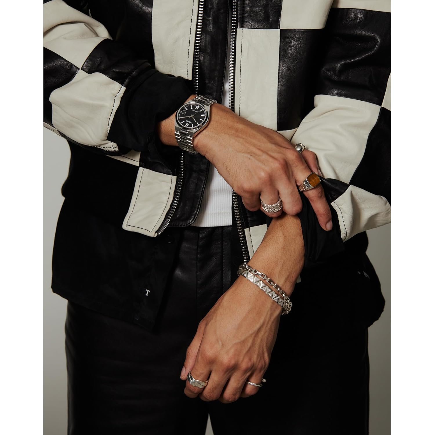 Citizen heren automatic tsuyosa sport luxury horloge, zilver-tone - Image 6