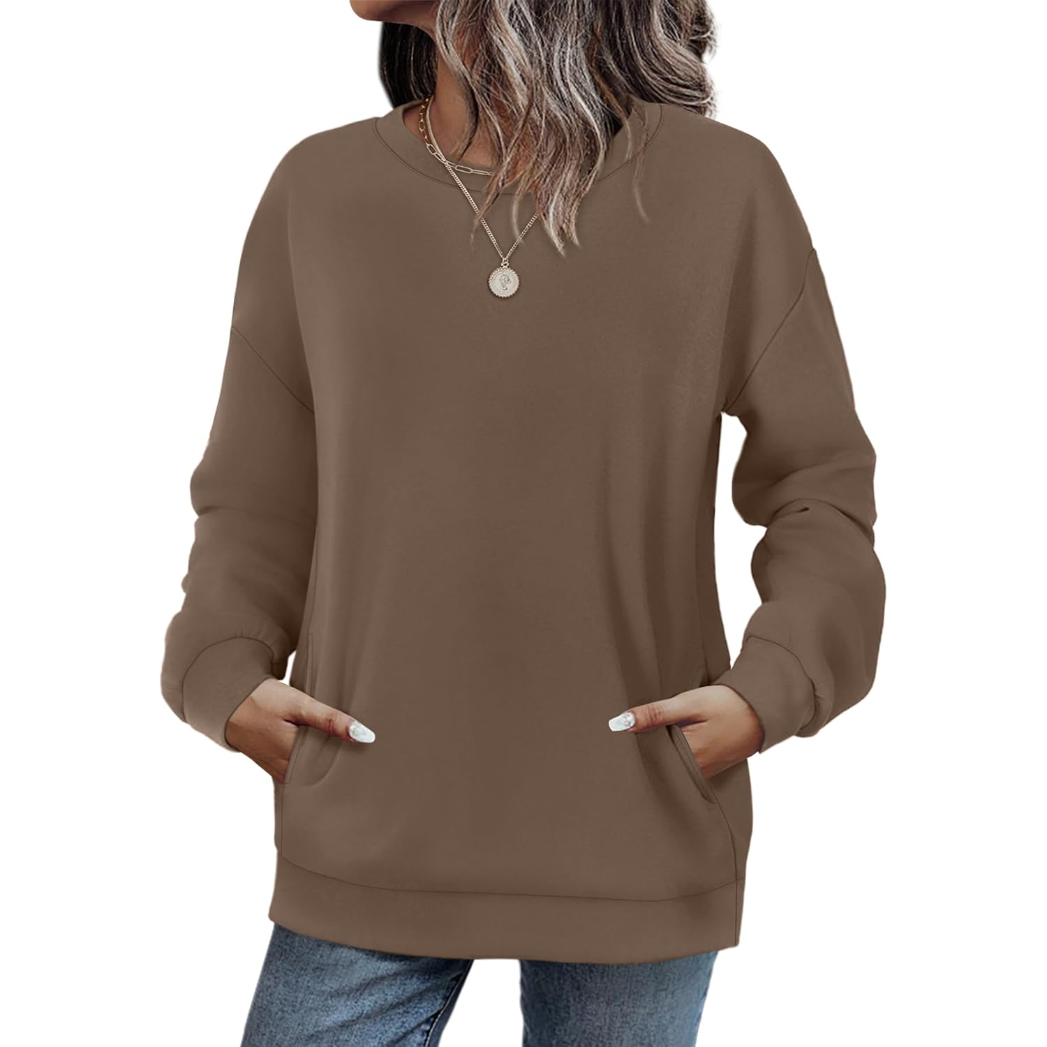 WIHOLL Crewneck sweatshirt Dames Long Sleeve Tops 2025