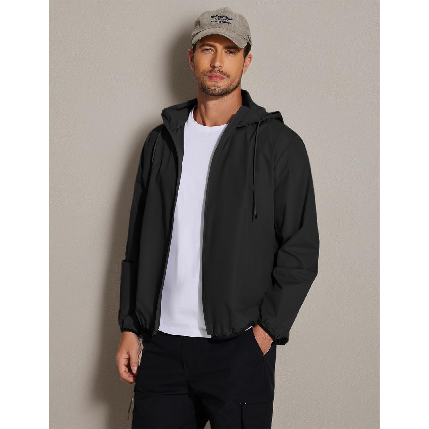 COOFANDY Heren Packable regen jas lichtgewicht waterdicht regenjas - Image 7