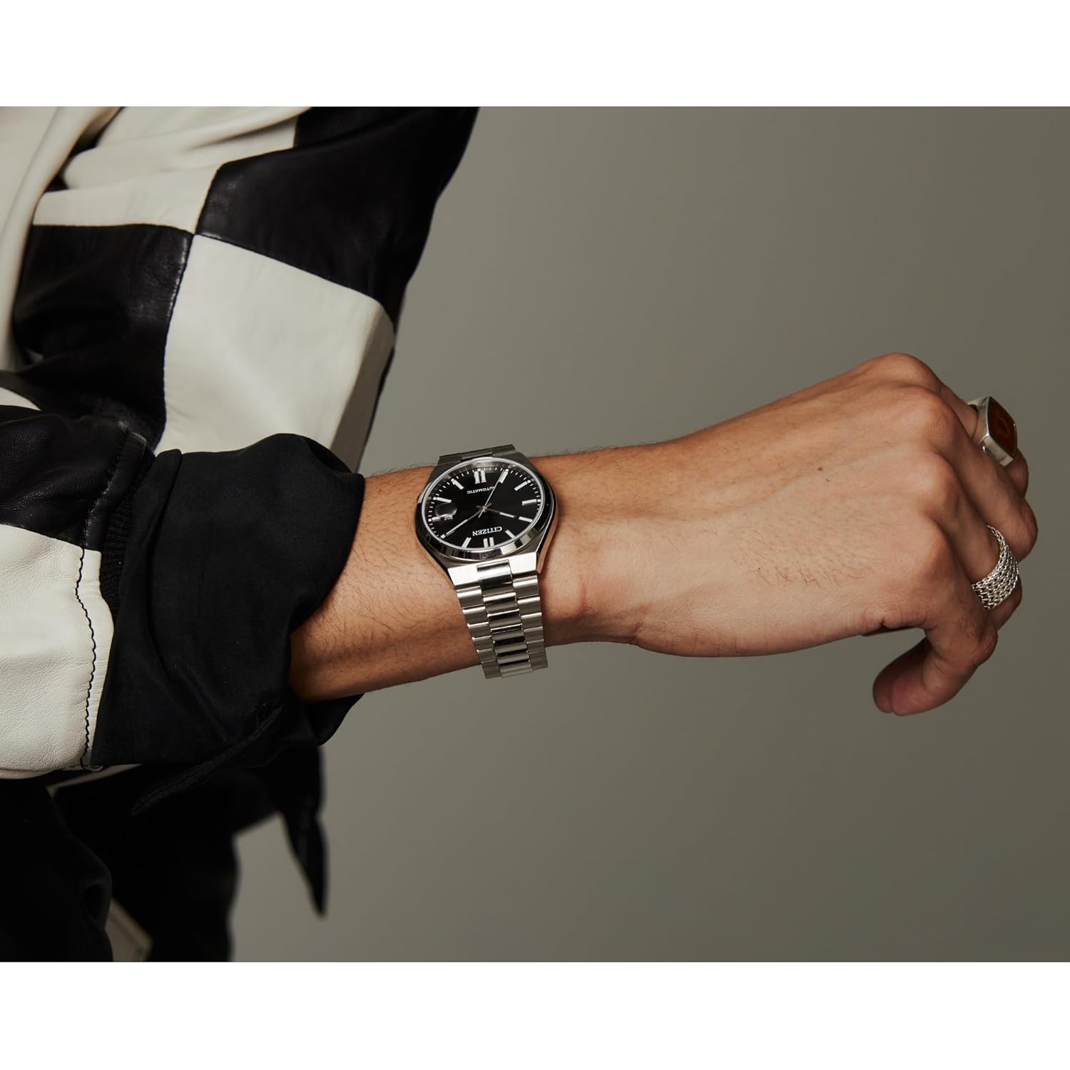 Citizen heren automatic tsuyosa sport luxury horloge, zilver-tone - Image 5