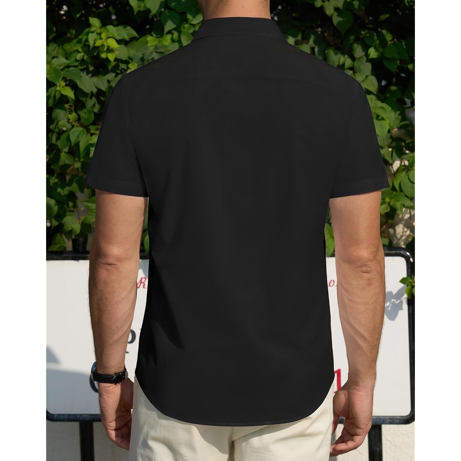 Heren overhemd korte mouw basic comfort dagelijks - Image 3