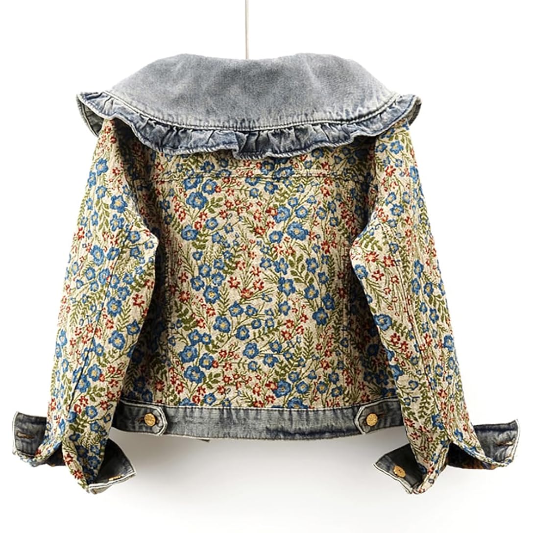 Dames’s Sweet Peter Pan Collar lang Sleeve Jacquard - Image 2