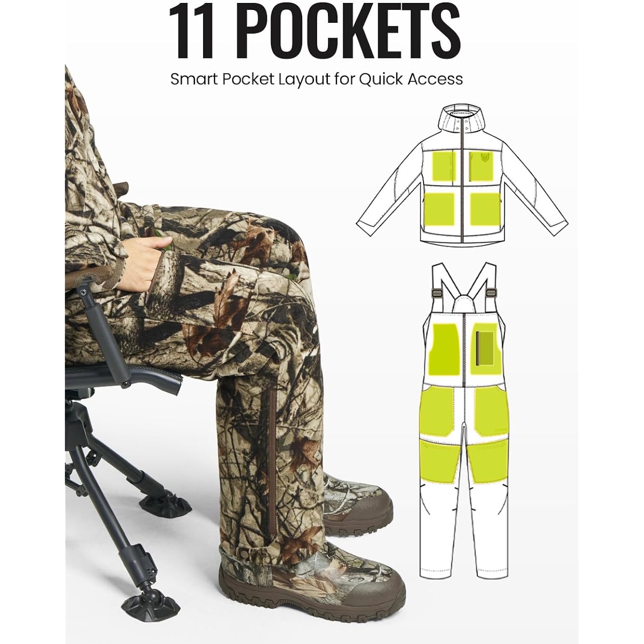 TIDEWE Hunting Clothes for Heren, Silent waterafstotend Hunting - Image 5