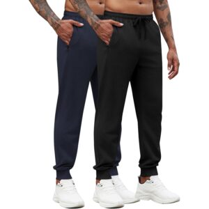 COOFANDY Heren jogger trekkoord jogger sweatpants with Zipper