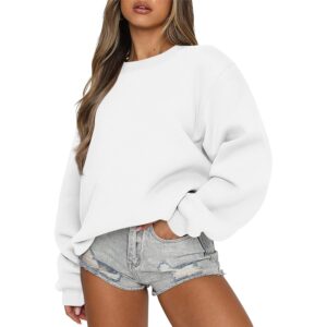 ANRABESS Dames sweatshirt Crewneck fleece oversized pullover Sweaters
