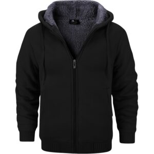 GEEK LIGHTING Heren’s Fleece-gevoerd rits Up hoodie, Thick