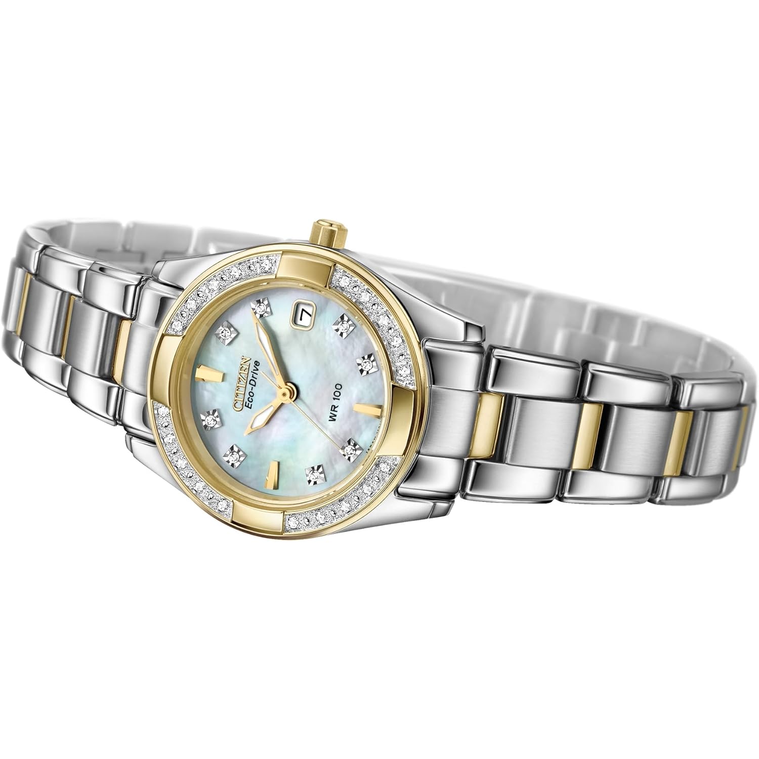 Citizen Dames Eco-Drive Dress Classic Diamond horloge in - Image 3