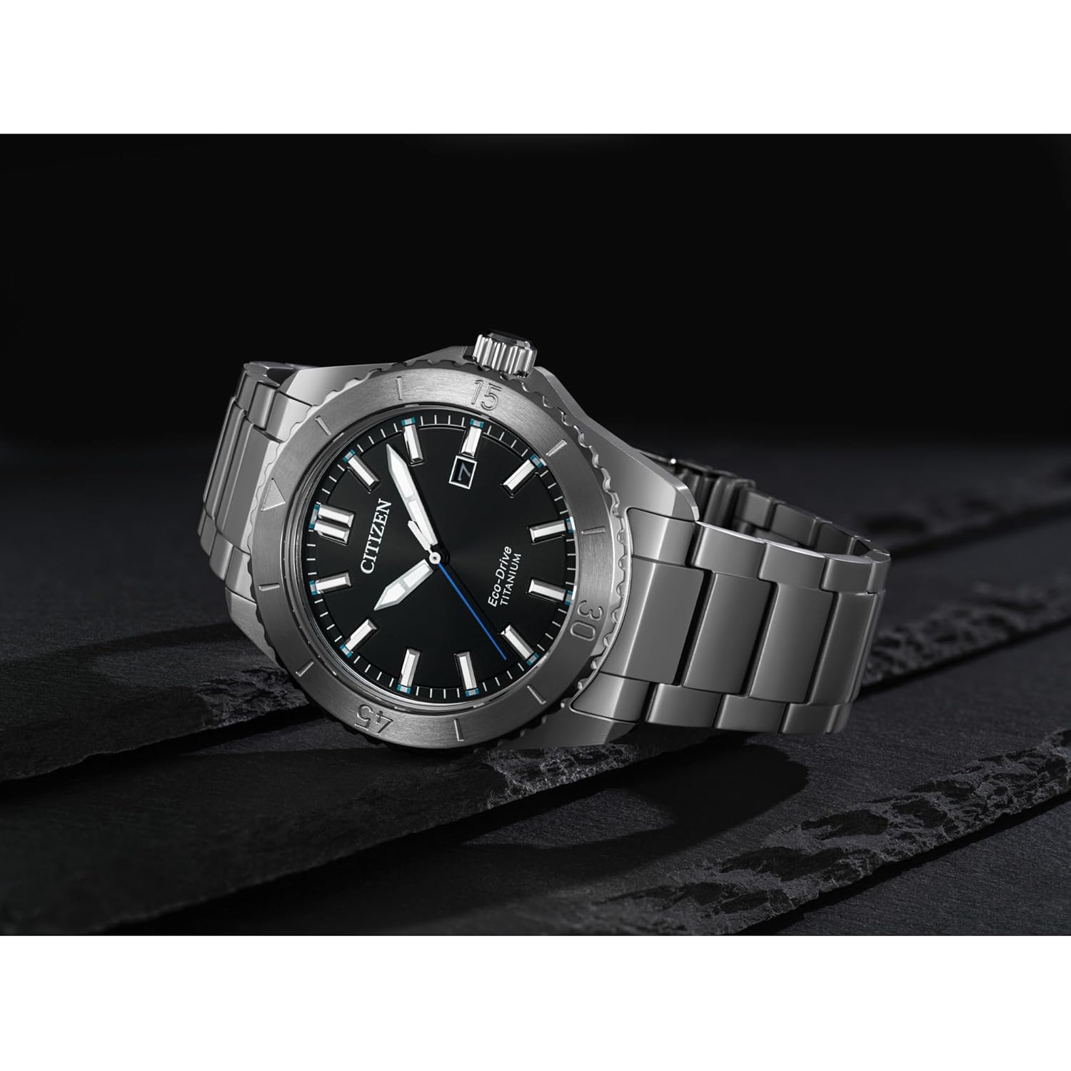 Citizen heren eco-drive brycen sport casual horloge, zilver-tone - Image 5