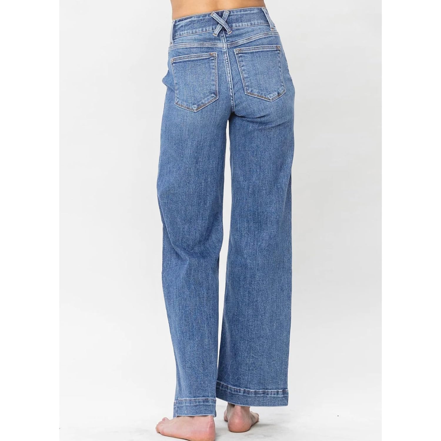 Astylish jeans for Dames wide leg high-waist Stretchy - Image 3
