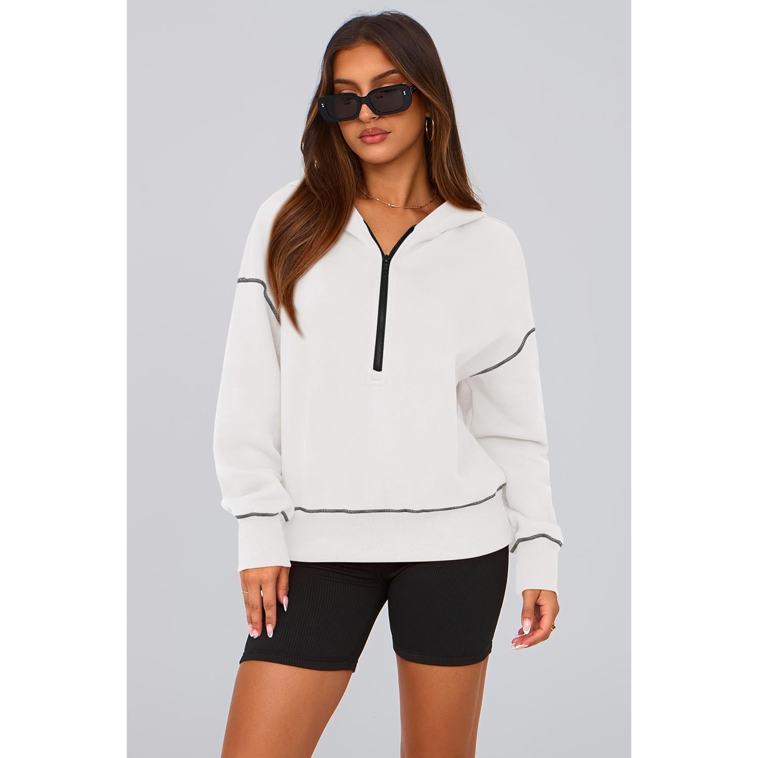 PRETTYGARDEN Dames 2025 Fall capuchon sweatshirt Long Sleeve - Image 3