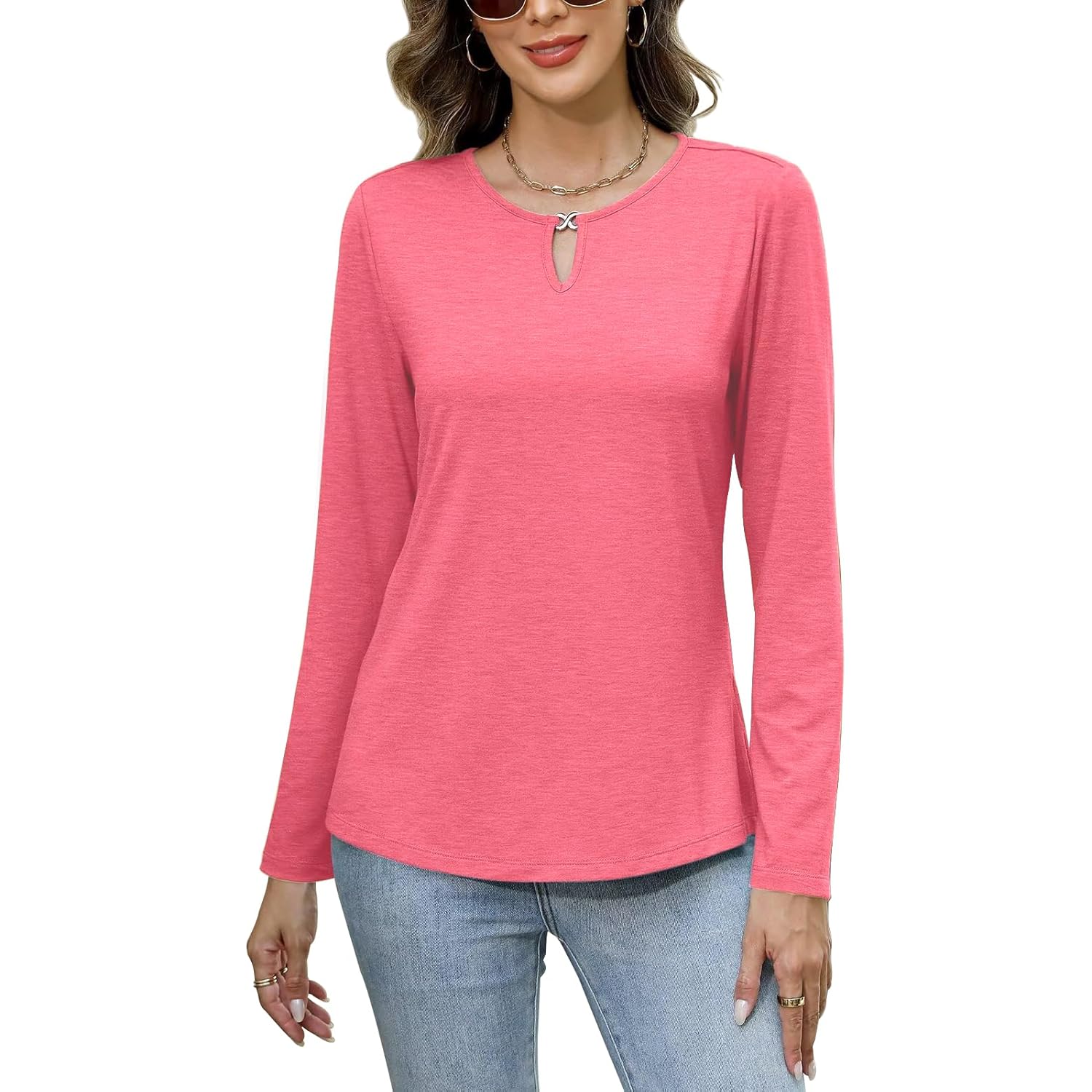 Lange mouw shirt for Dames ronde hals Dames - Image 3