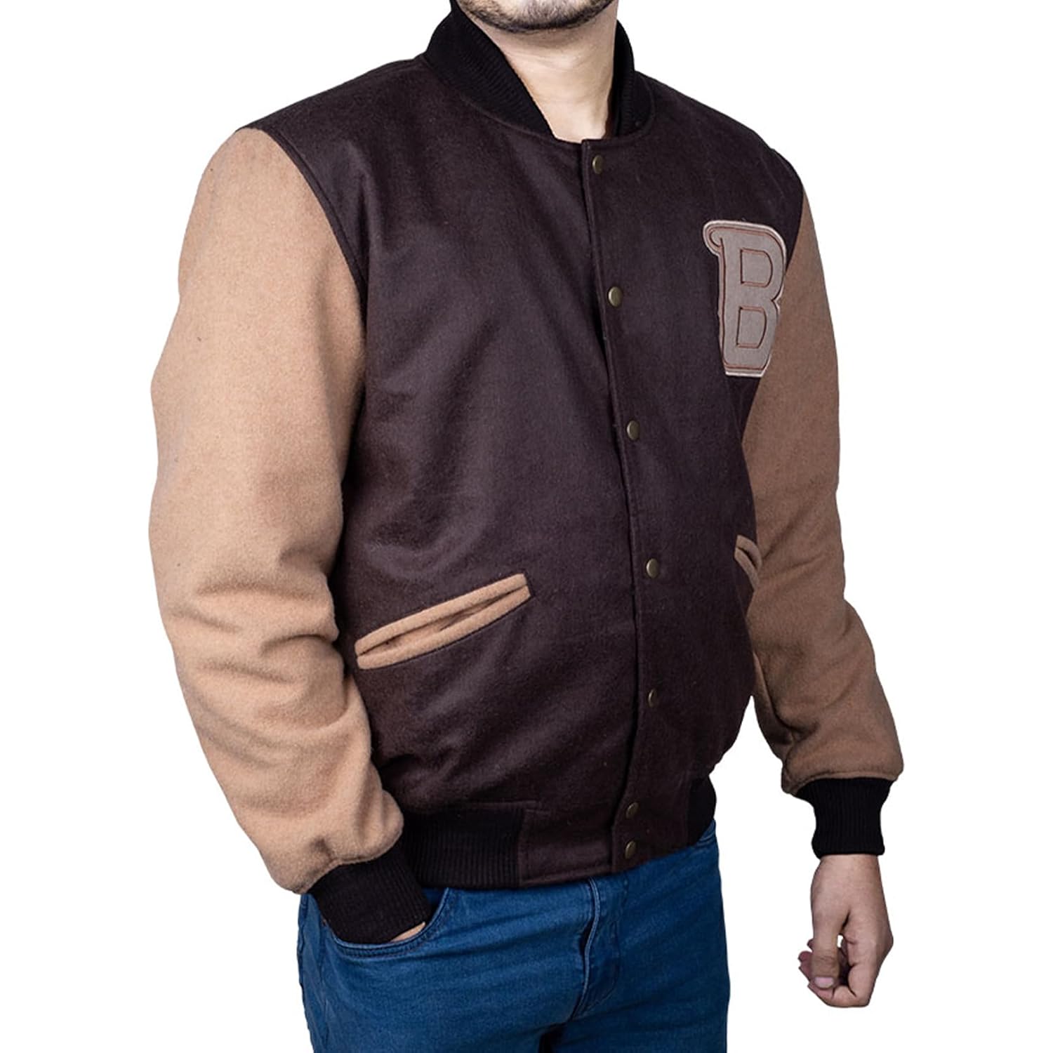 Heren Hotline Miami Varsity Letterman Fashion Wool bomber - Image 4