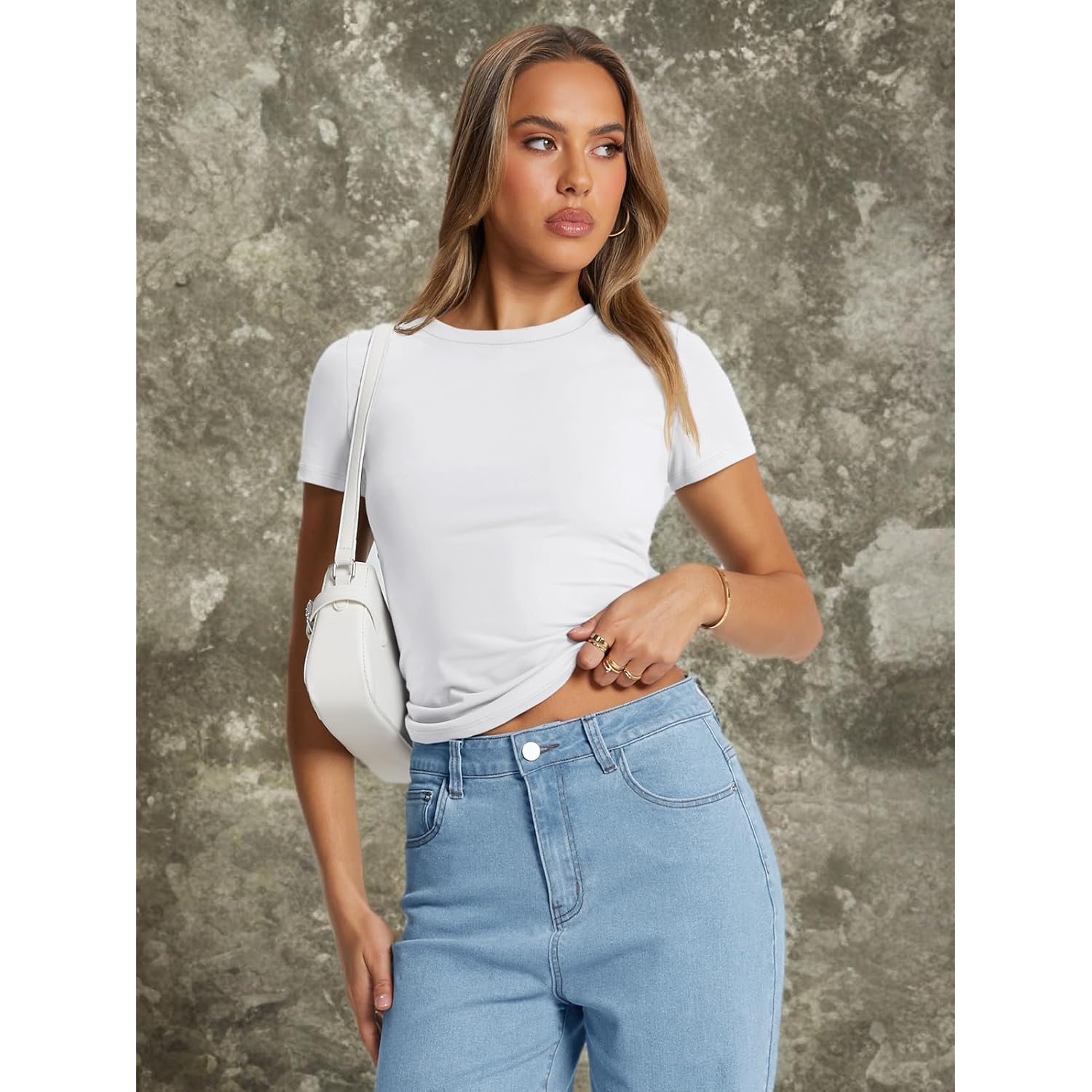 Trendy Queen Dames Basic T shirt Summer top - Image 6