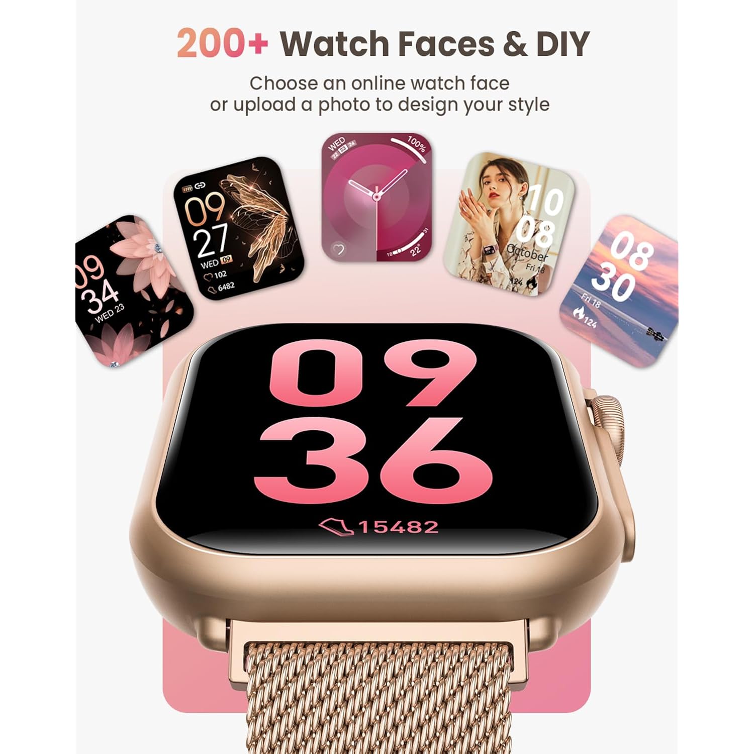 Smart horloge for Dames Men Fitness: Smart horloge - Image 6