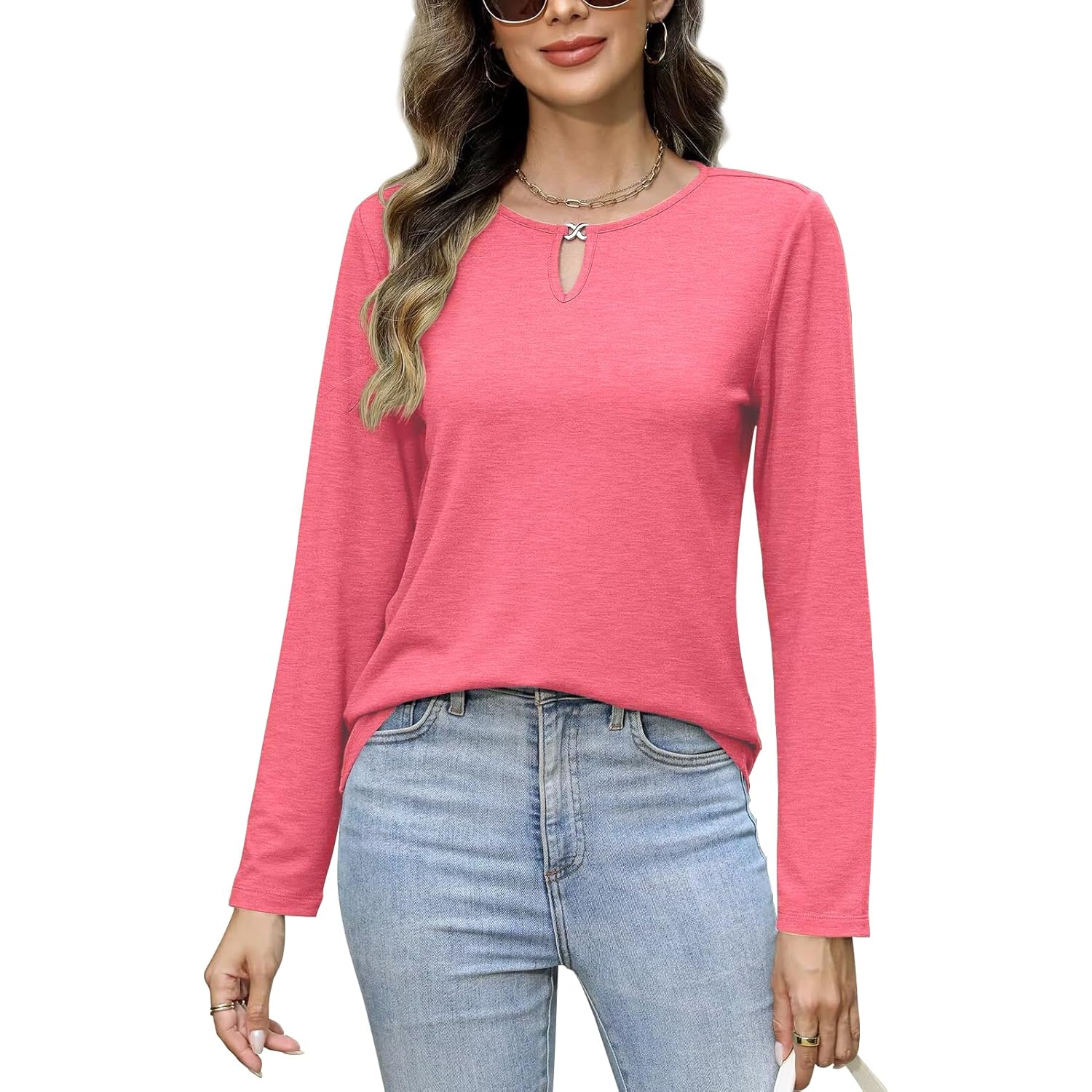 Lange mouw shirt for Dames ronde hals Dames - Image 2