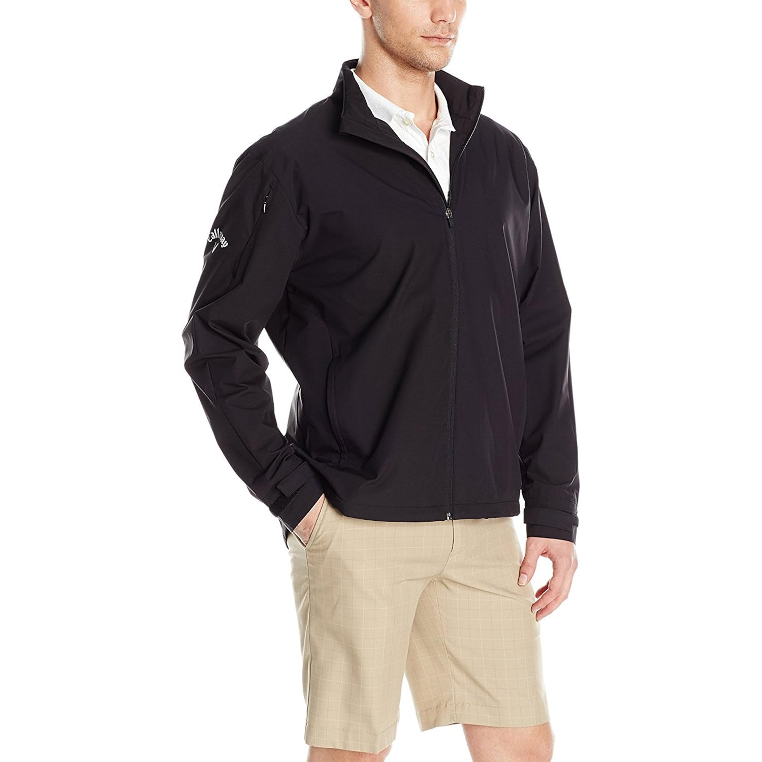 Callaway Heren’s lang Sleeve Full-rits Wind jas, Wind - Image 4