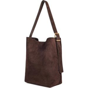 Madewell Dames The Essential Bucket tote in suède