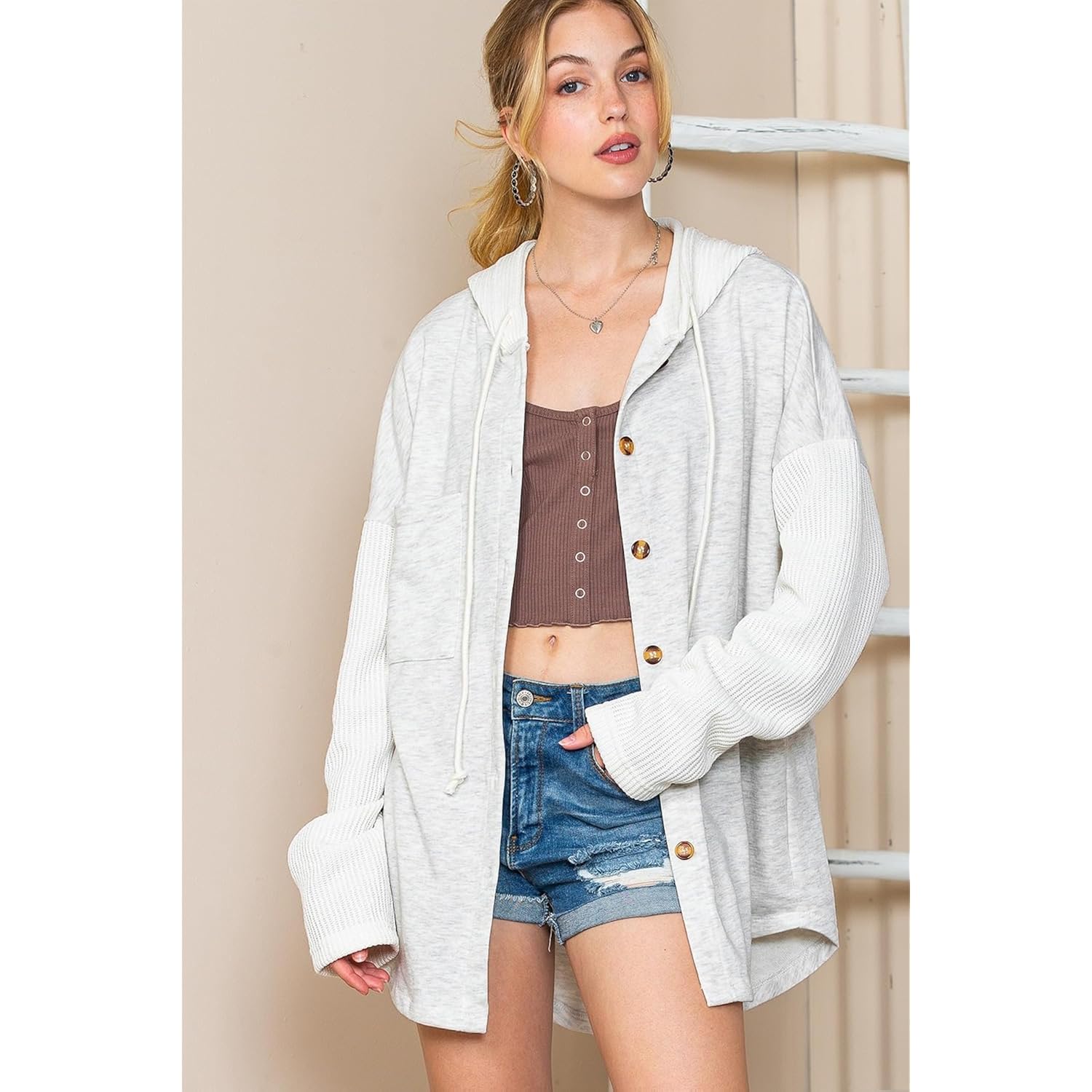 SHEWIN oversized sweatshirt for Dames Loose Fit Casual - Image 2