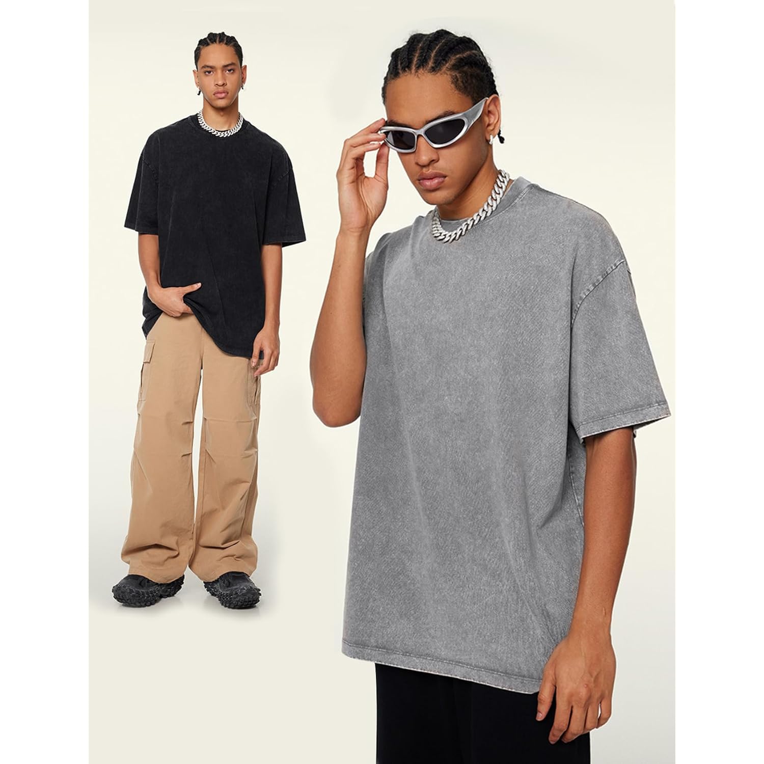 Heren t-shirt korte mouw oversized basic comfort dagelijks 2 - Image 5