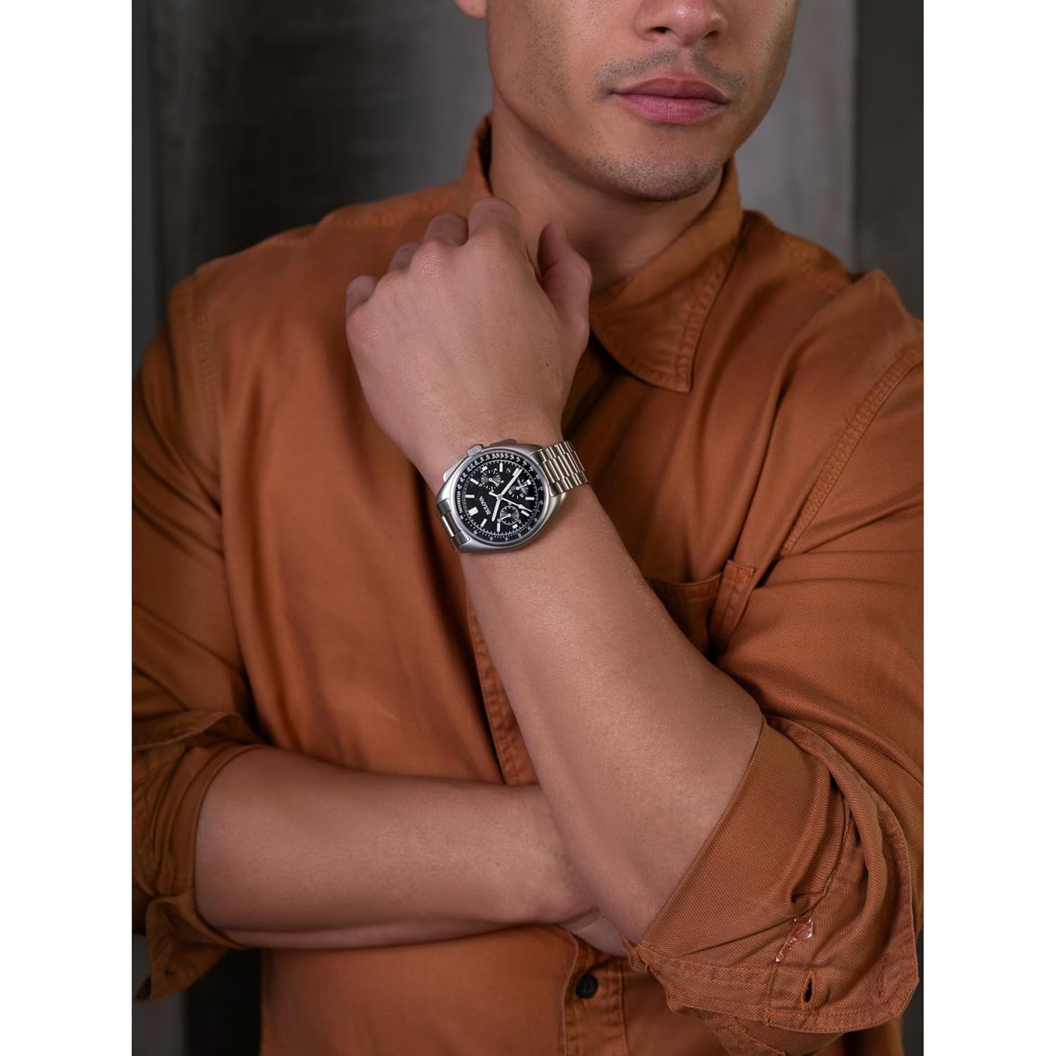 Bulova heren archive series lunar pilot 6-hand chronograaf - Image 5