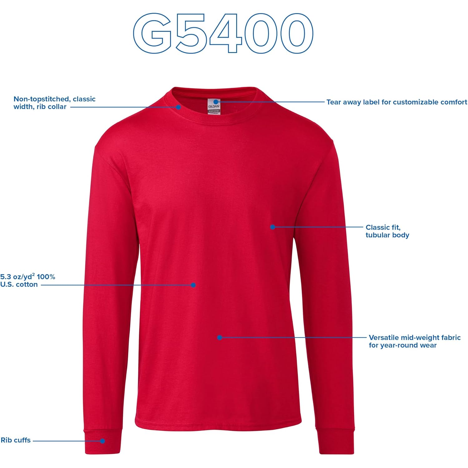 Heren t-shirt lange mouw basic comfort dagelijks 2 - Image 4