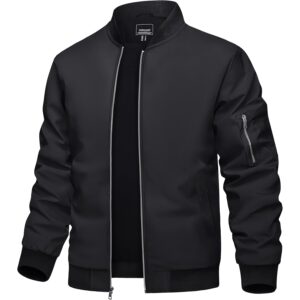 TACVASEN Heren bomber jas lichtgewicht Casual Spring Fall
