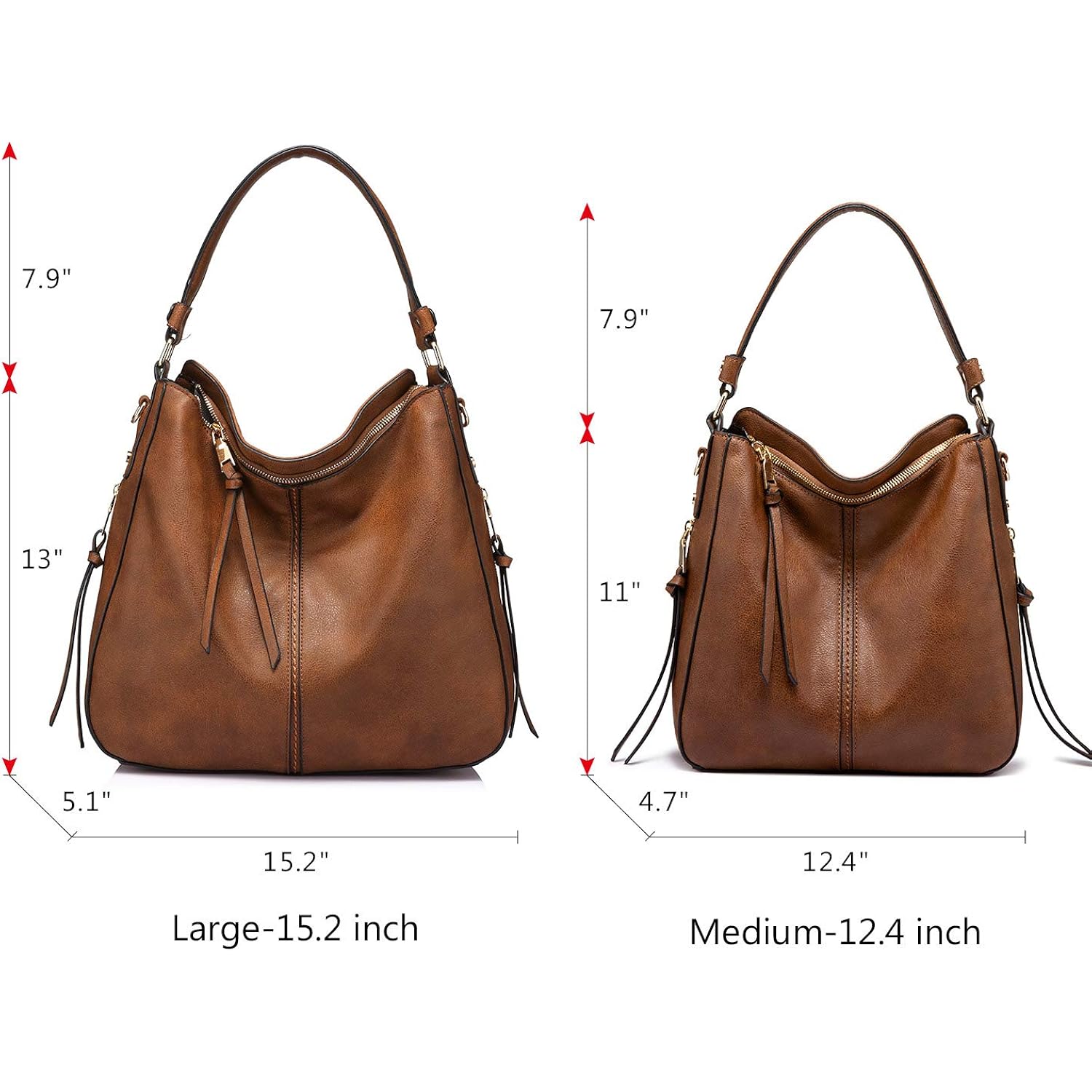 Realer Hobo crossbody Bags for Dames Designer Faux - Image 9