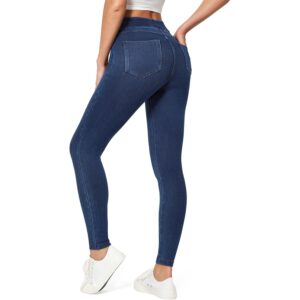 IUGA Stretchy jeans for Dames high-waist Jeggings Tummy
