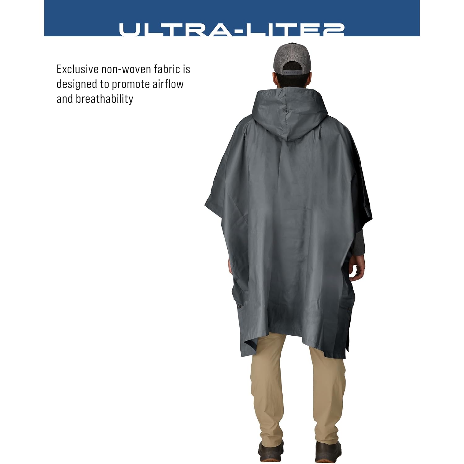 FROGG TOGGS Ultra-lite2 waterdicht, Breathable regen Poncho, Adult - Image 3