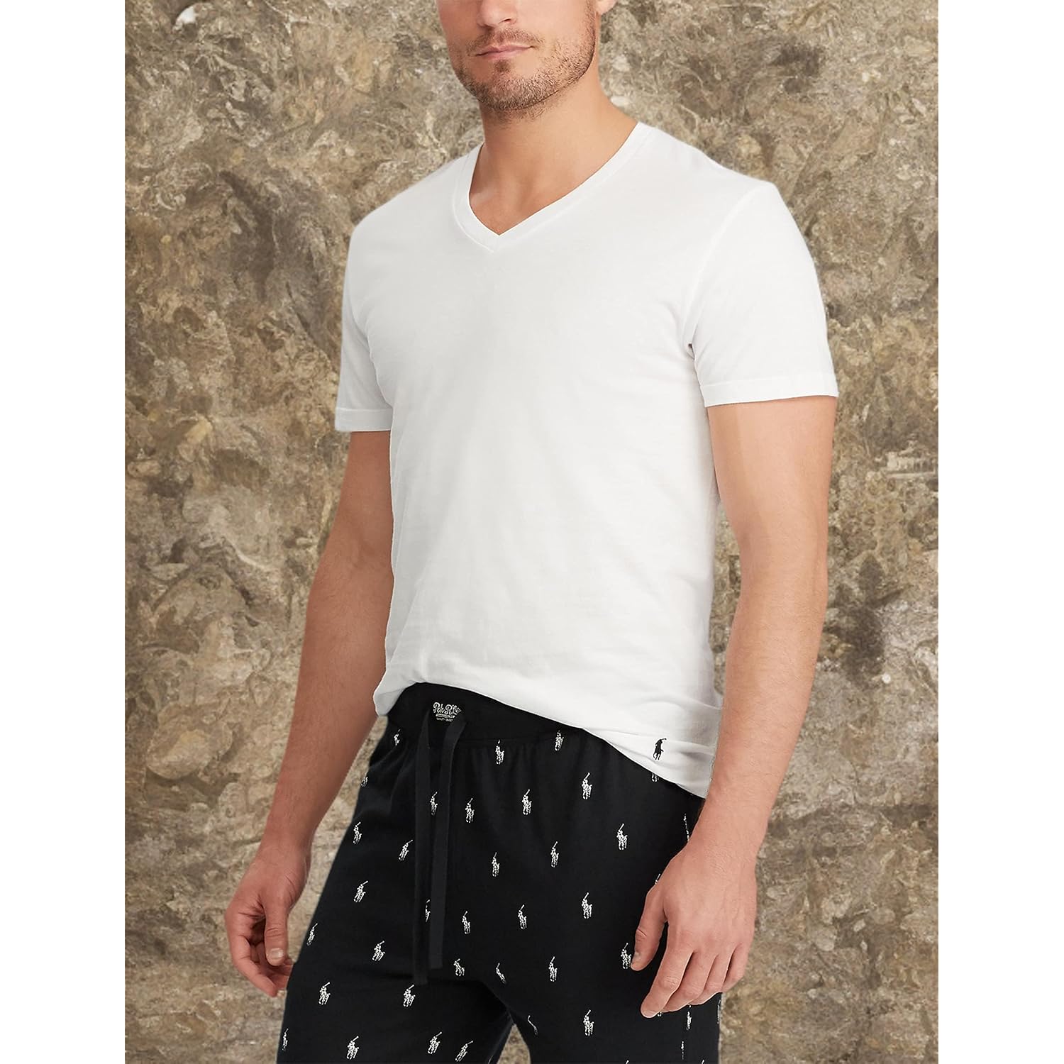 Heren polo shirt v-hals basic comfort dagelijks - Image 2