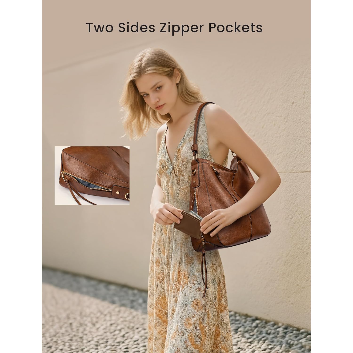 Realer Hobo crossbody Bags for Dames Designer Faux - Image 5