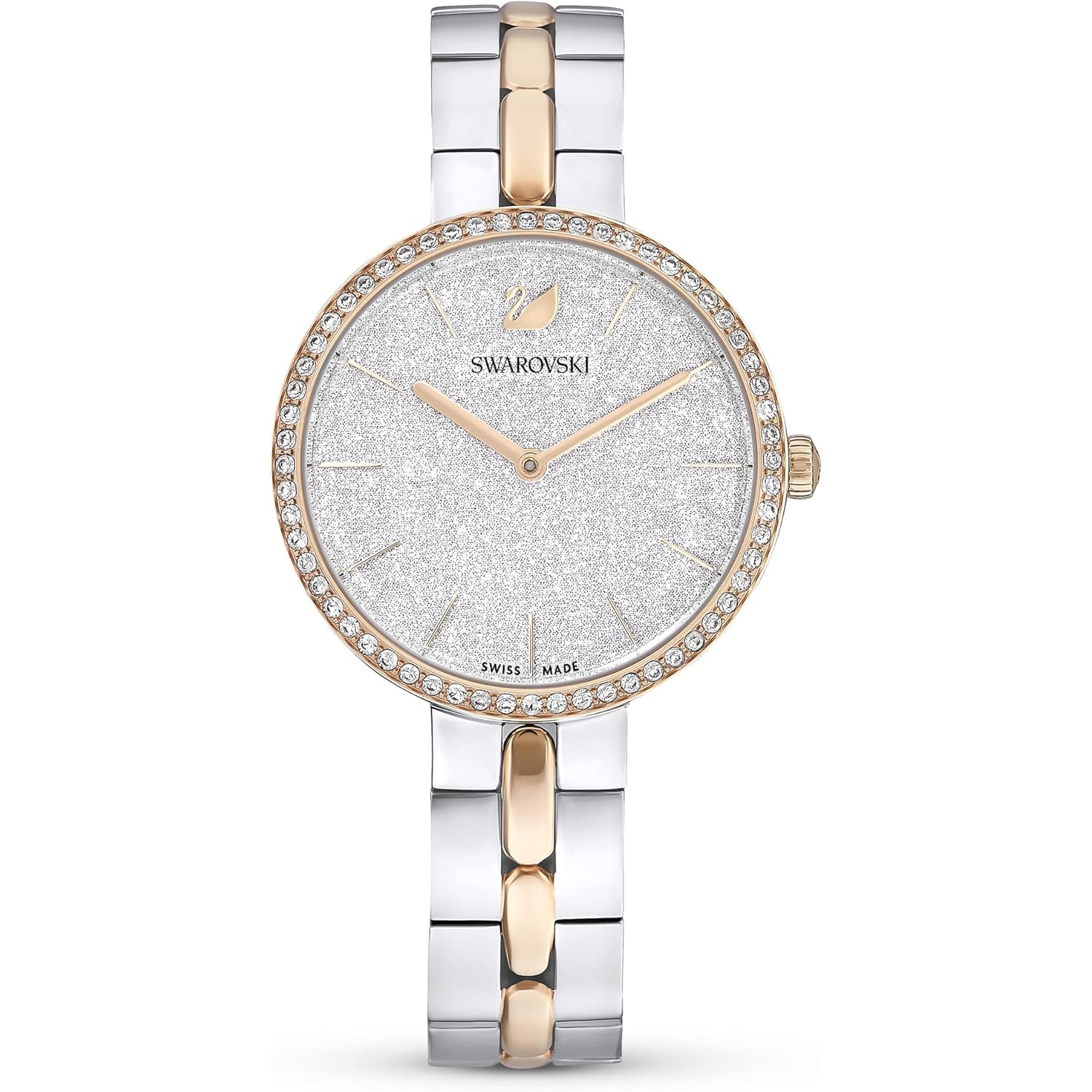 Swarovski Cosmopolitan Crystal horloge, Clear Crystals, Rose goud