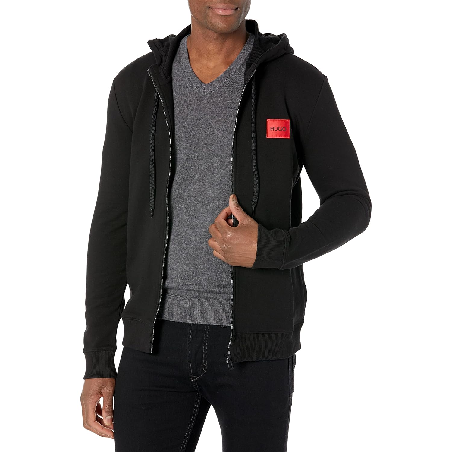 Heren hoodie zip sweatshirt