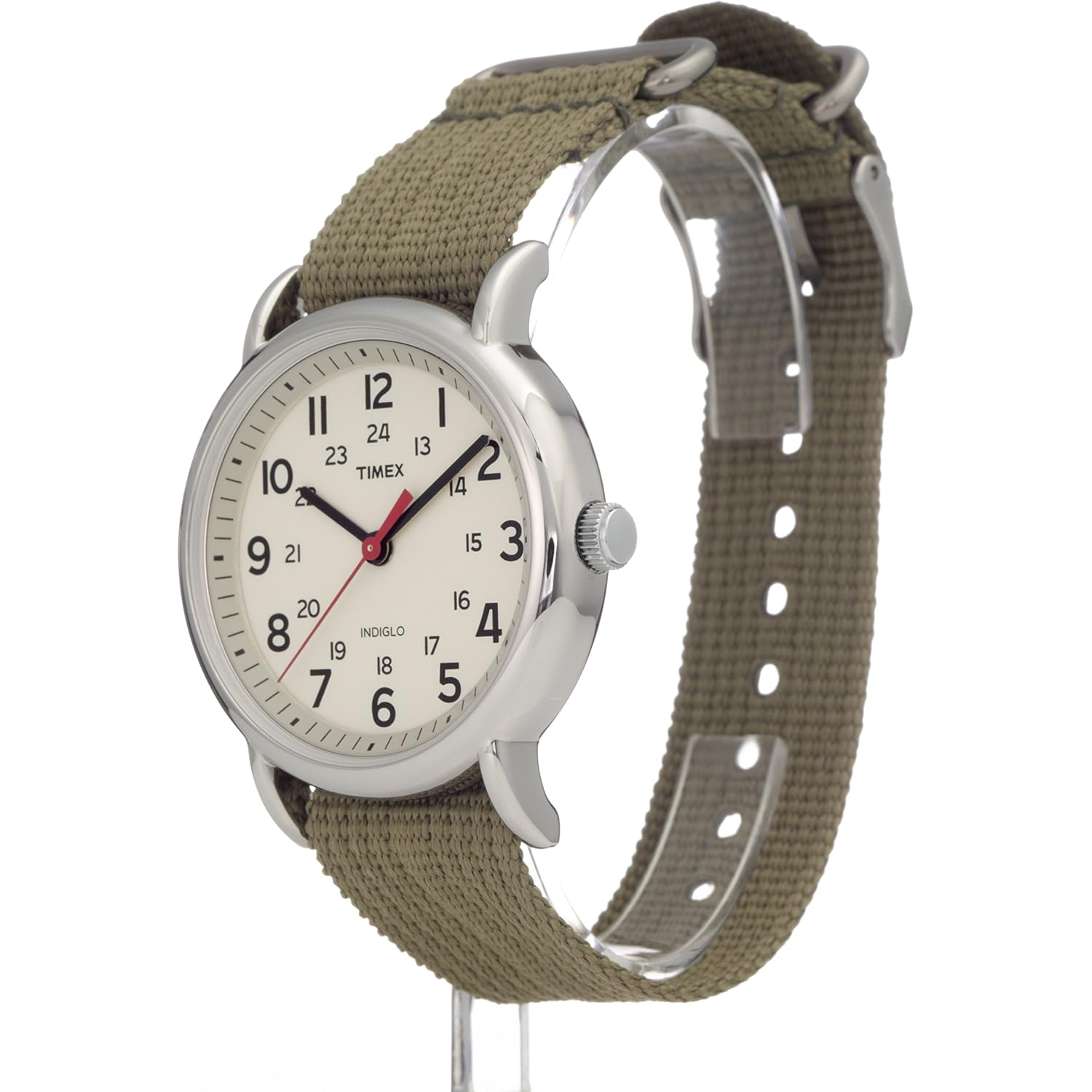 Timex weekender 38mm unisex analoog horloge | indiglo - Image 2