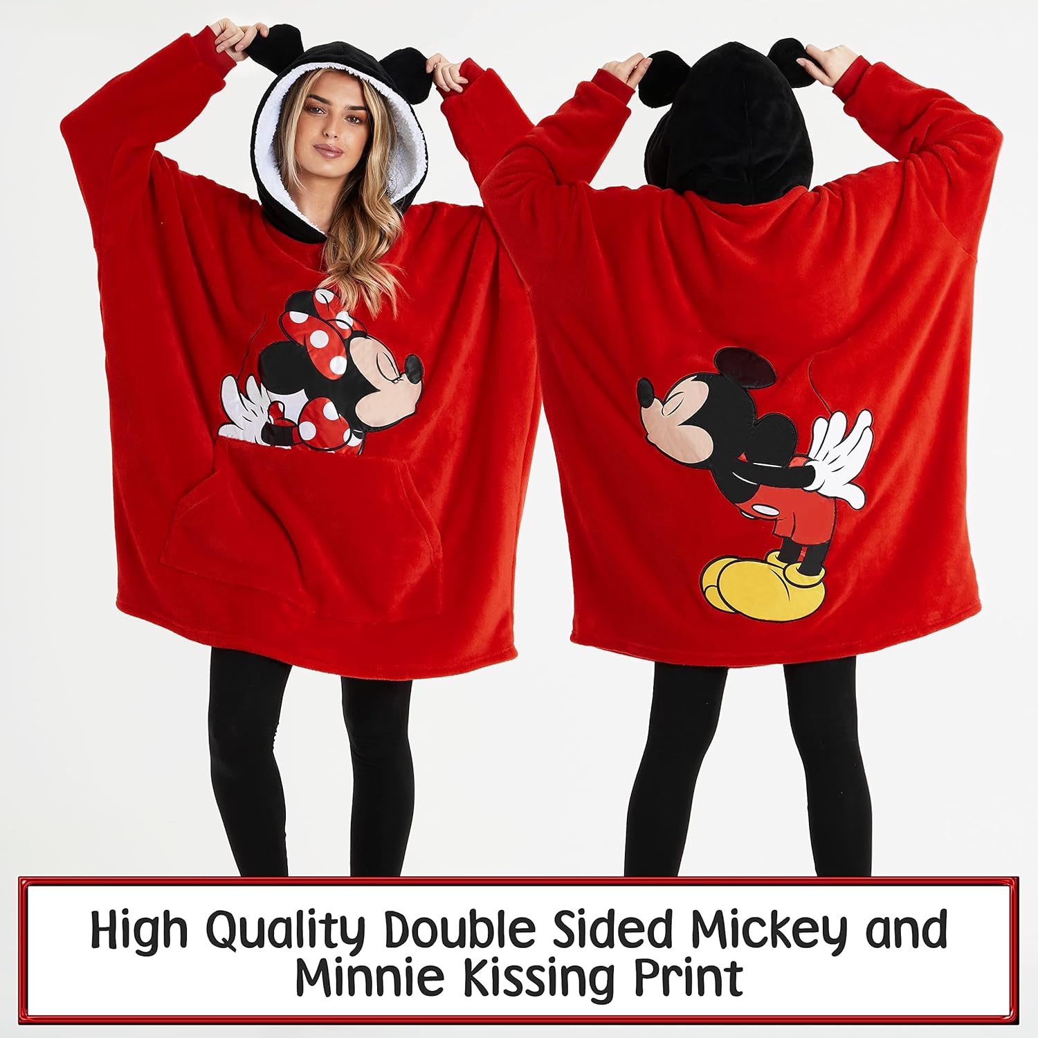 Disney Dames hoodie, oversized Blanket hoodie, Minnie and - Image 5