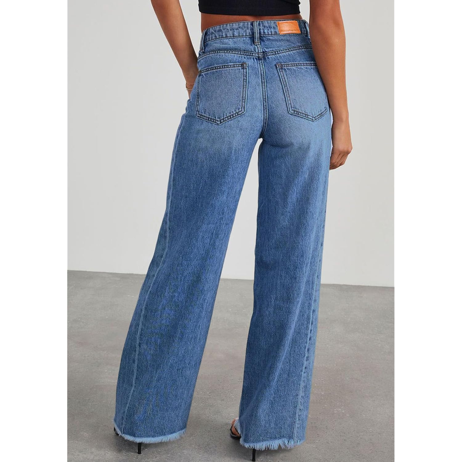 PRETTYGARDEN wide leg jeans for Dames Trendy 2025 - Image 3