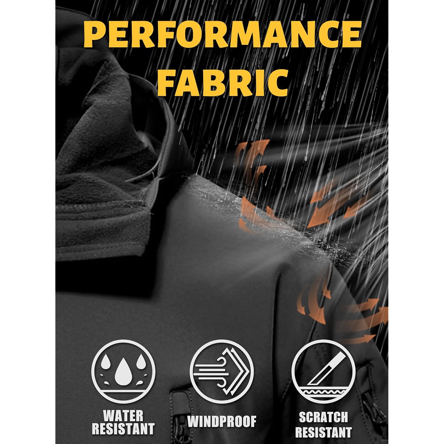 TACVASEN Heren Special Ops Military Tactical softshell Winter - Image 2