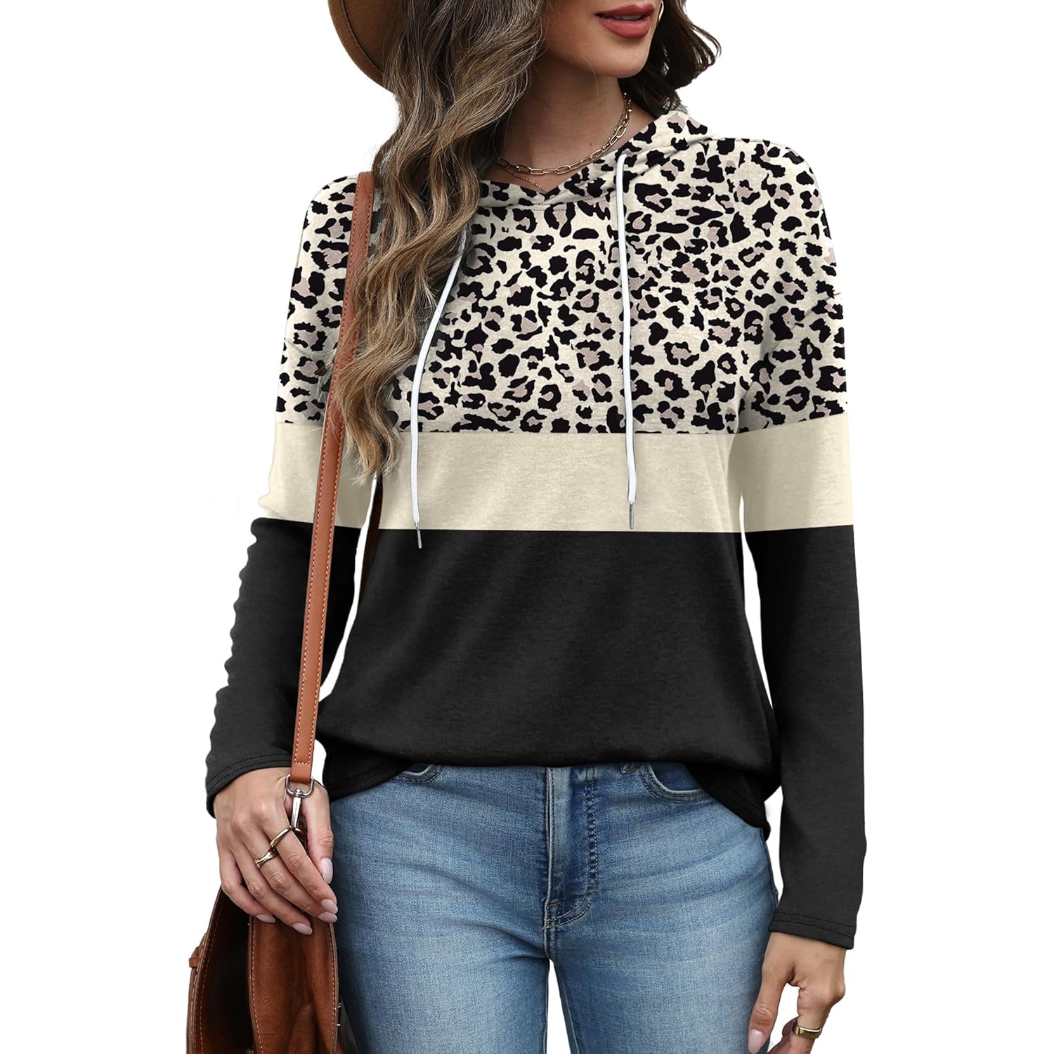 Bofell hoodie for Dames Long Sleeve Shirts Fall - Image 4