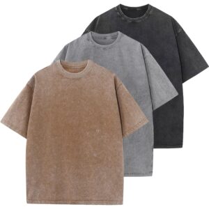Heren t-shirt korte mouw oversized basic comfort dagelijks