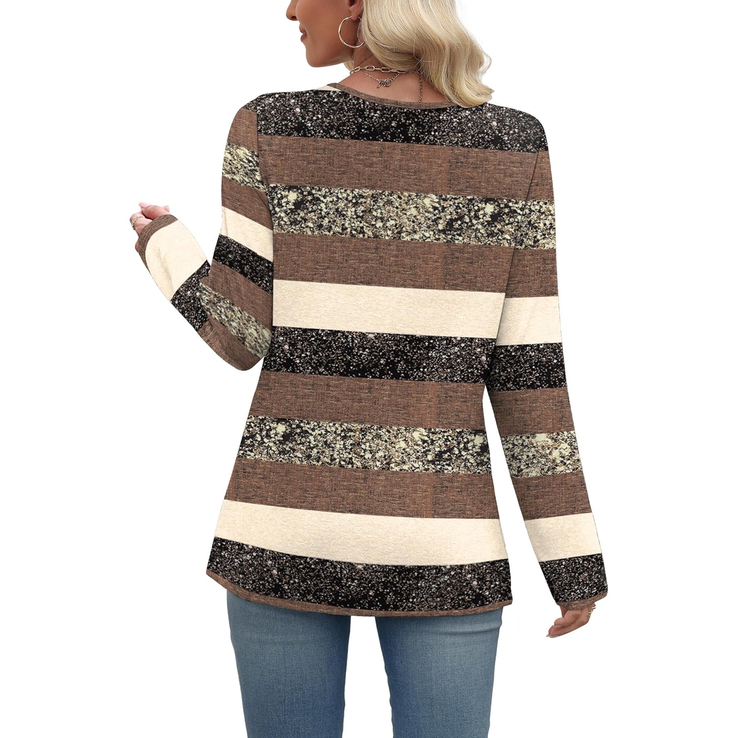 WIHOLL lange mouw shirt for Dames Fall Outfits - Image 5