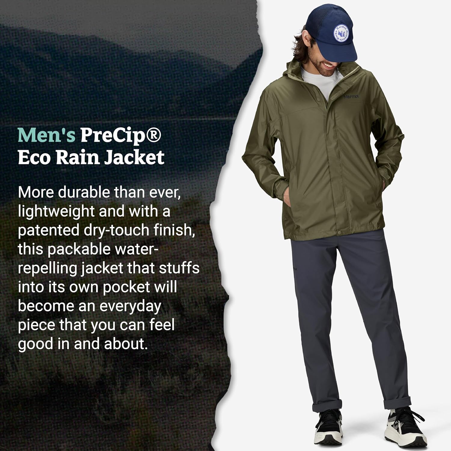 MARMOT Heren PreCip Eco lichtgewicht & waterdicht regen - Image 4