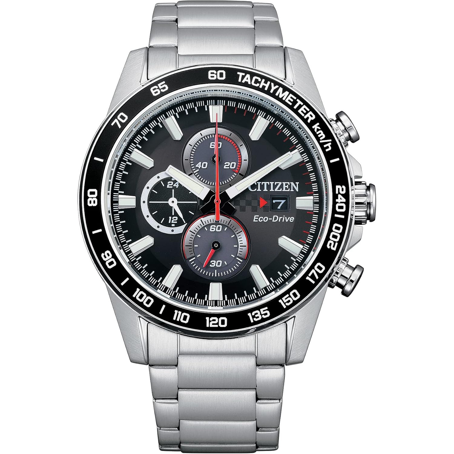 Citizen heren sport casual brycen eco-drive chronograaf roestvrij